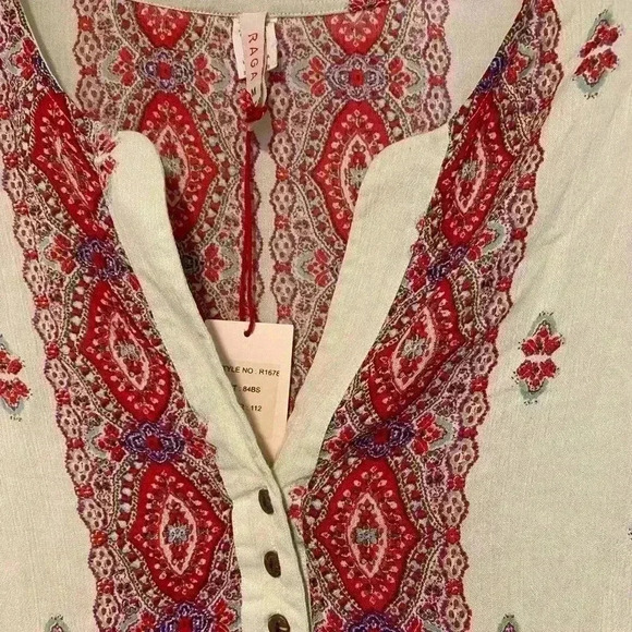 Anthropologie Women's Raga Boho Tunic Dress  viscose NEW size medium - Picture 14 of 14